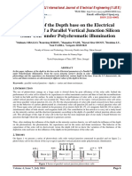 Influence of The Depth Base On The Electrical Parameters of A Parallel Vertical Junction Silicon Solar Cell Under Polychromatic Illumination