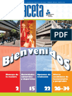 Gaceta-Especial Bienvenidos 2012 PDF