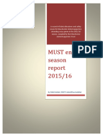 MUST End of Season Report 2015-16