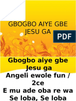 Gbogbo Aiye Gbe Jeu Ga