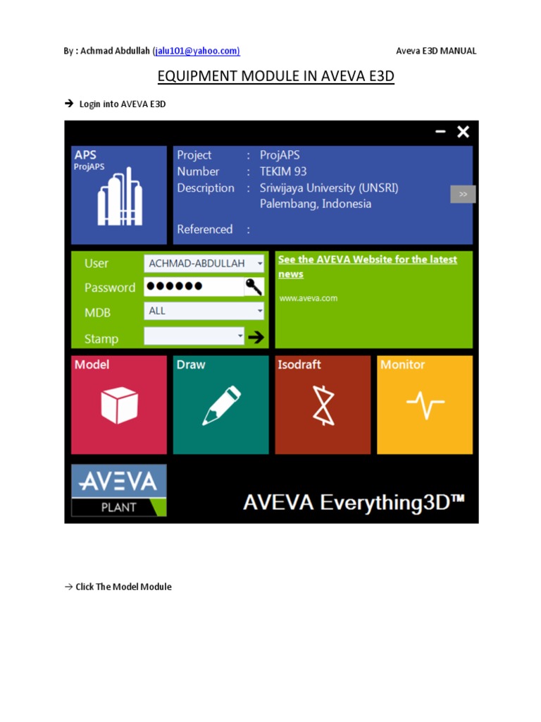 Aveva E3D Equipment Module Guide | PDF | Human–Computer Interaction ...