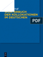 Wörterbuch Der Kollokationen