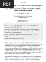 Diversified Mortgage Investors v. U. S. Life Title Insurance Company of New York, 544 F.2d 571, 2d Cir. (1976)