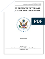 Senate Hearing, 114TH Congress - Internet Freedom in The Age of Dictators and Terrorists