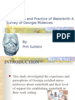 Perceptions and Practice of Waterbirth A Survey of Georgia Midwives
