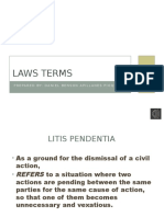 Laws Terms
