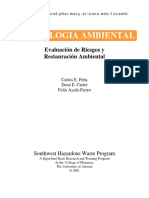 Toxicología Ambiental - Evaluación de Riesgos y Restauración Ambiental