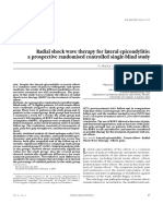 Radial Shockwave Therapy For Lateral Epicondylitis 2005