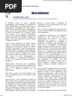 Entrevista Com Josué de Castro - 1972