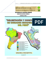 2007 Delimit y Codific Unidades Hidrográficas Perú, Resumen