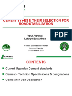 Cement Types for Road Stabilization