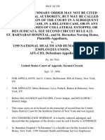 St. Barnabas Hospital, and St. Barnabas Nursing Home v. 1199 National Health and Human Service Employees Union, Afl-Cio, 104 F.3d 350, 2d Cir. (1996)