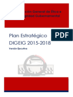 Plan Estratégico Digeig 2015-2018