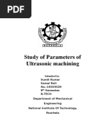 USM Study of Parameters of USM