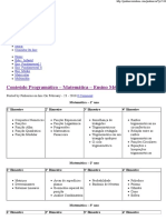 Conteudo Programatico Matematica Ensino Medio PDF