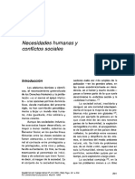 Necesidades Humanas y Conflictos Sociales PDF