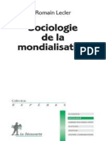 Sociologie de La Mondialisation - Lecler Romain PDF