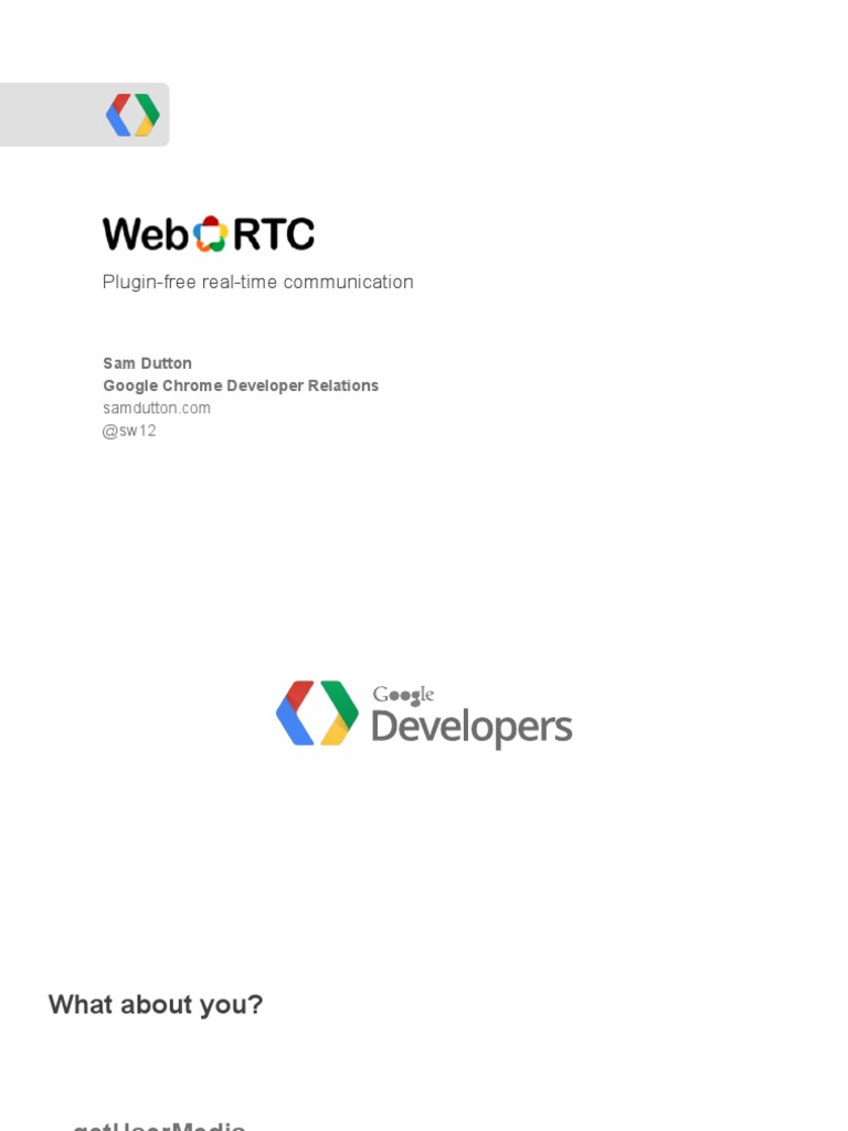 Webrtc | PDF | Computers