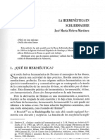 Libro en PDF La Hermeneutica en Schliermarcher
