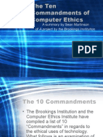 10 Commandments for Computer users