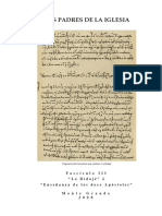 Fascículo III, La Didajé ó Enseñanza de los doce Apóstoles - Los padres de la Iglesia.pdf