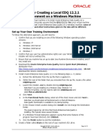 Instructions For Creating Local Edq 12.2.1 Training Environment On Windows PDF