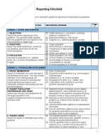 AGREE Reporting Checklist 2016