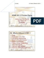 B31.3 Process Piping Course - 19 Whats Different in B31.1