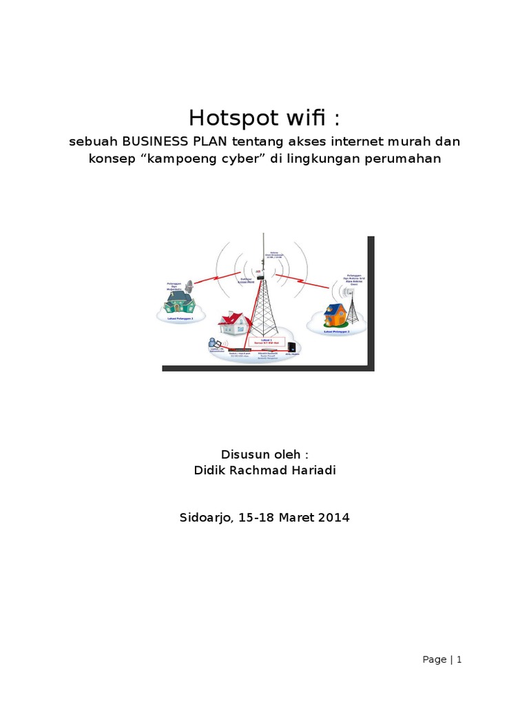Business Plan, Hotspot Wifi