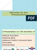 Presentation On CSR Activities of Banks