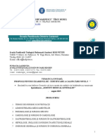 Tematica Unitara Pentru Asistent Medical Generalist - Examenul de Certificare a Calificarii Profesionale Nivel 5 - August 2015