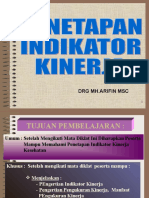 Penetapan Indikator Dan Pengukuran Kinerja