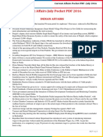 Current Affairs Pocket PDF - July 2016 by AffairsCloud
