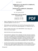 United States Fidelity & Guaranty Company v. Executive Insurance Company, 893 F.2d 517, 2d Cir. (1990)