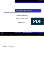 Non-Parametric Estimation: Rajkumar Saha (WS)