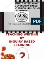 IMPLEMENTATION TEACHING WRITING BY INQUIRY BASED LEARNING OF.ppt