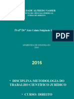 APRESENTAÇÃO - Metod. Jurídica Como Fazer Uma Pesquisa