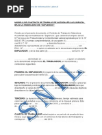 modelo de Contrato  de suplencia