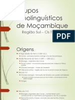 Grupos Etnolinguísticos de Moçambique - Os tsongas