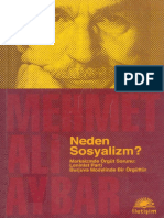 Mehmet Ali Aybar. Neden Sosyalizm?