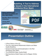 SPARROW Modelling: A Tool To Address Water Quality Issues in The International Red-Assiniboine River Basin
