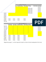 Summer 2016 Schoolschedule