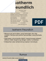 Isotherm Freundlich
