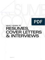 Vault Guide To Resumes, Cover Letters, & Interviews (2003).pdf