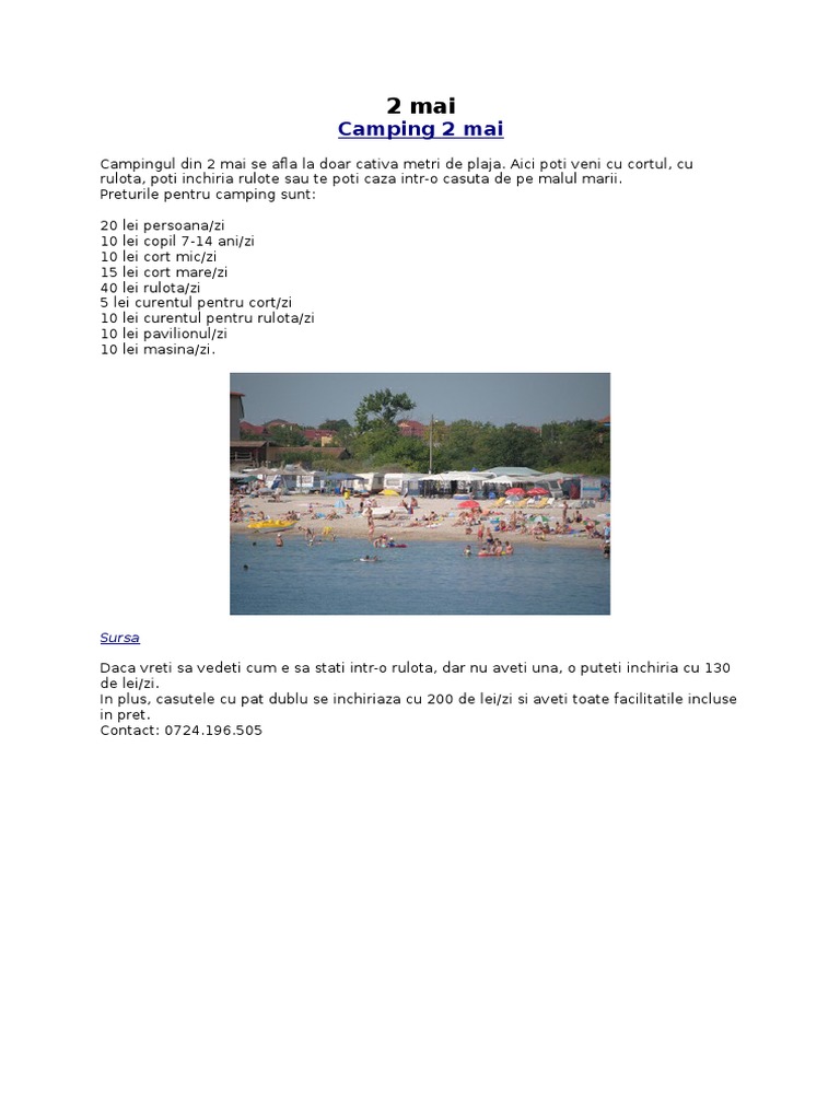 Camping Marea Neagra