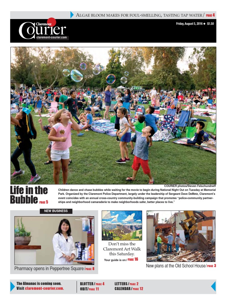 Claremont COURIER 8-5-16 | PDF | Pharmacy | Mixed Use Development