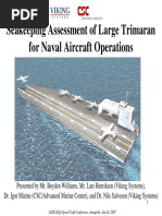 Seakeeping Assessment of Large Trimaran For Naval Aircraft Operations