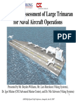 Seakeeping Assessment of Large Trimaran For Naval Aircraft Operations