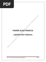 Power Electronics Lab Manual