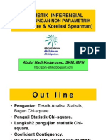 Statistik Kesehatan - Uji Hubungan (Non Parametrik)